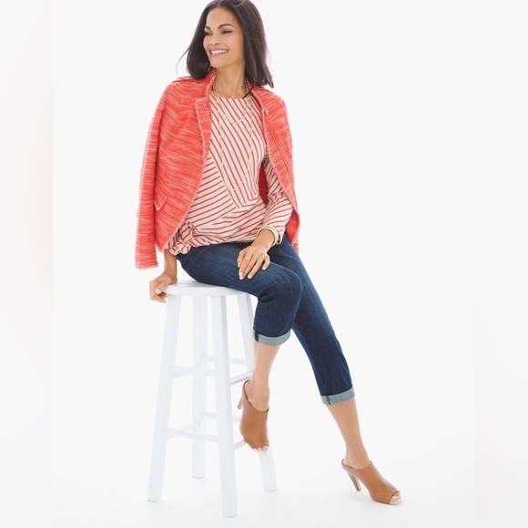 Chico’s - Textured Fringe Jacket - EUC - Picture 2 of 11